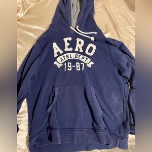Vintage anthropology hoodie dark blue